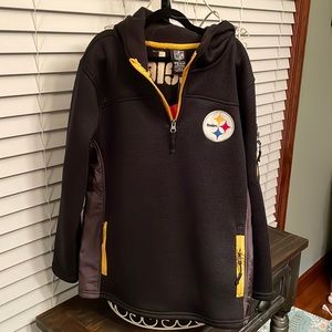 NFL Team Apparel Steelers hoodie size L(14-16). NWT.